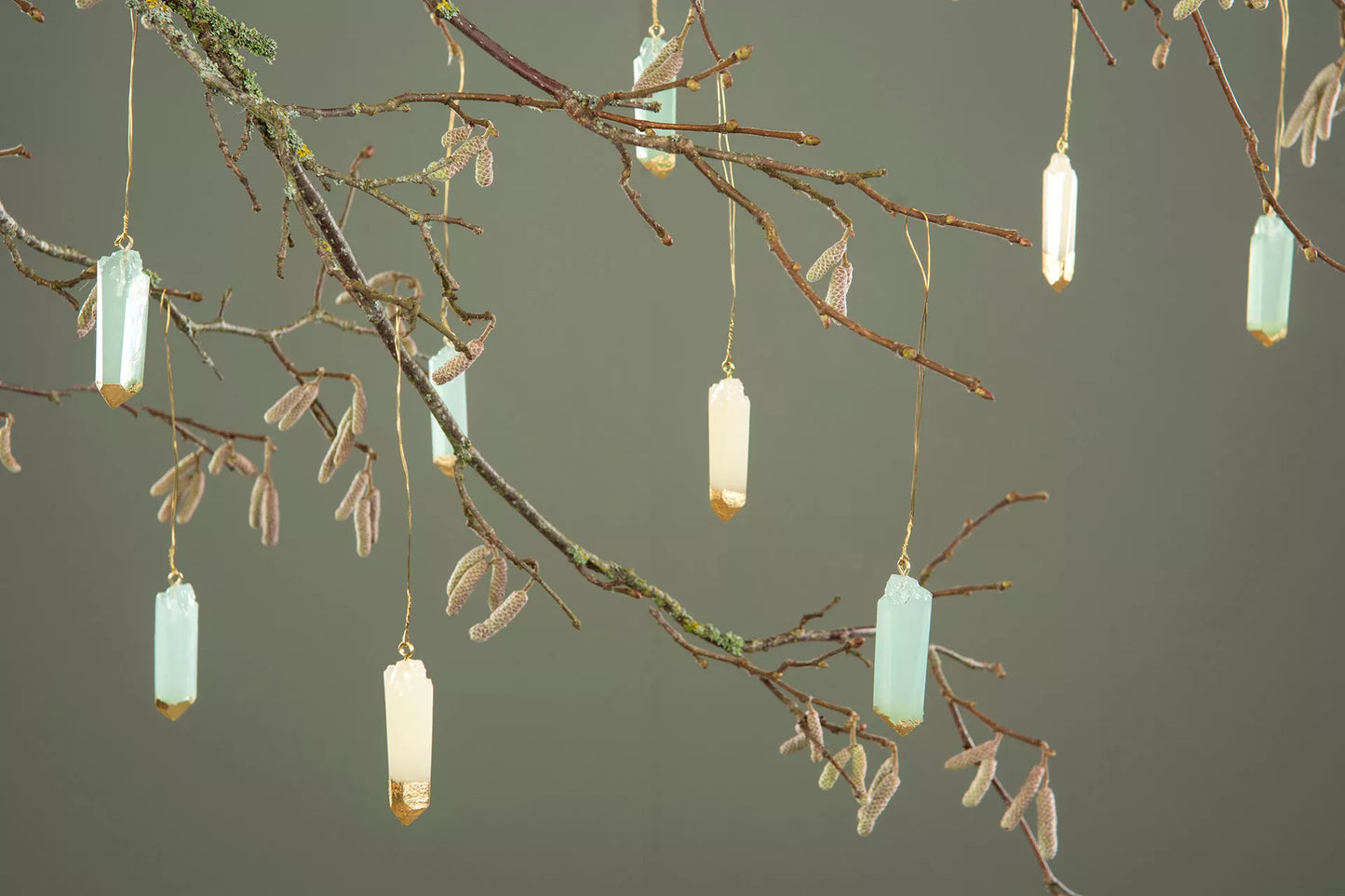 Ripustettava kristalli, vihreä