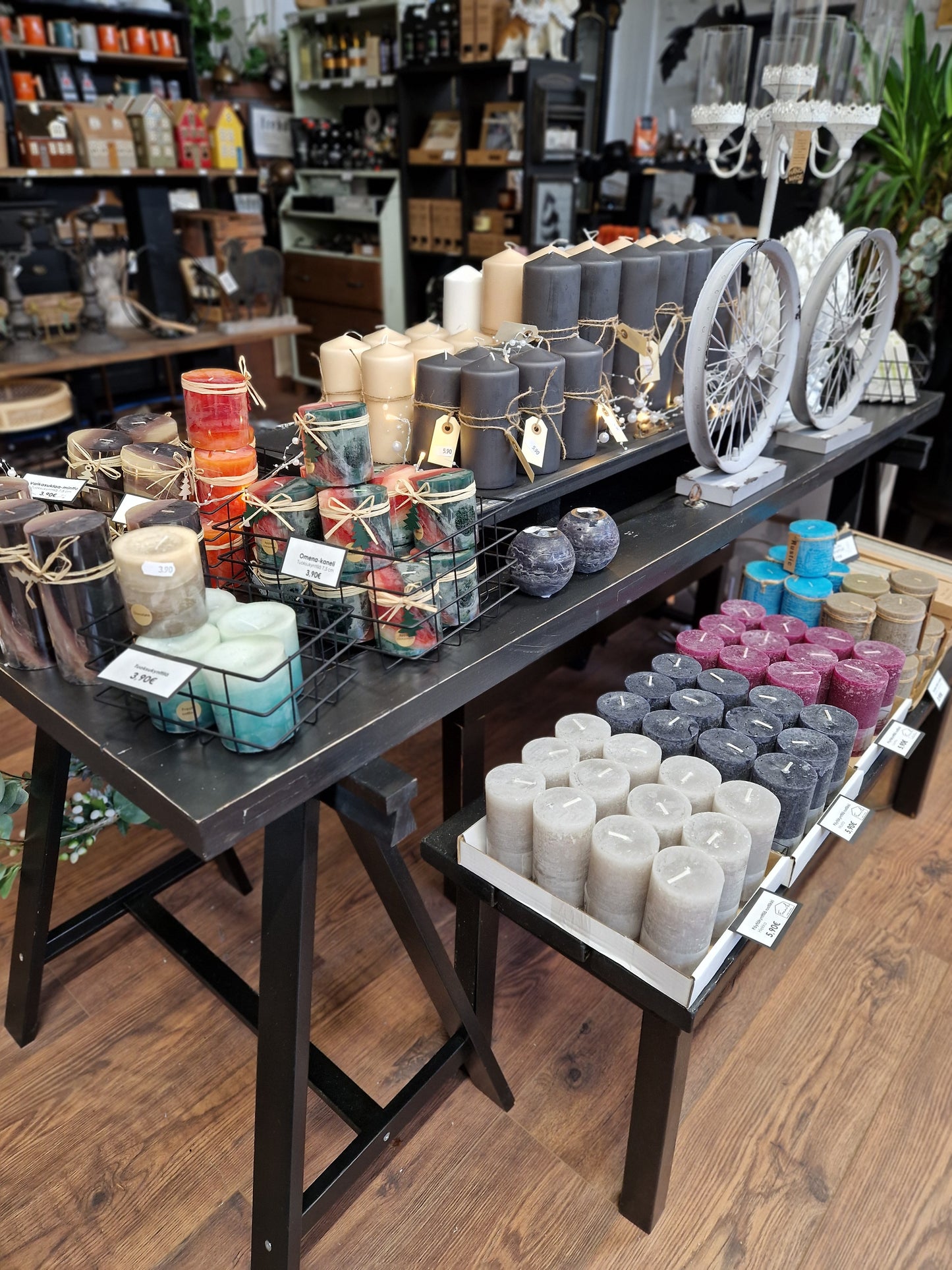 Pöytäkynttilä harmaa ALE