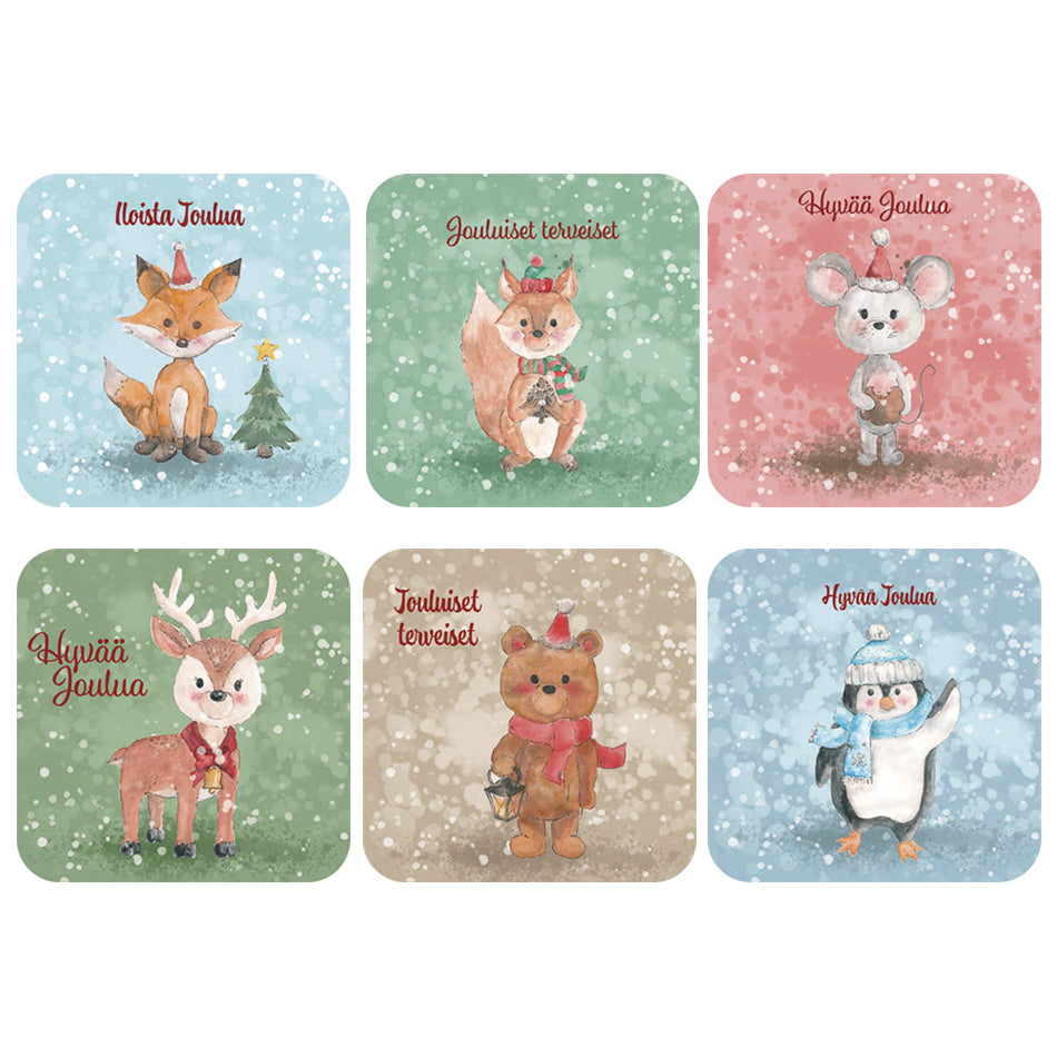 Peura Joulukortti 14x14cm