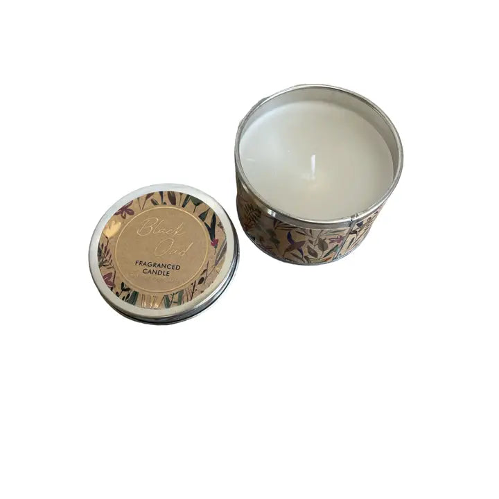 Tuoksukynttilä peltipurkissa