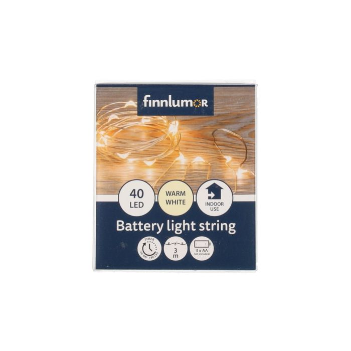 Led-valot, Silver lämmin valkoinen 3m