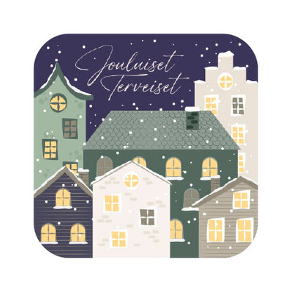 Talot Joulukortti 14x14cm