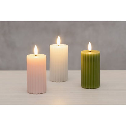 LED Pöytäkynttilä uritettu