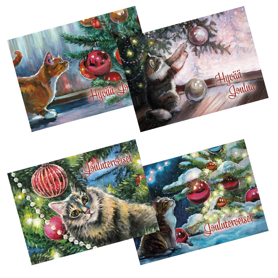 Kissa Joulukortti