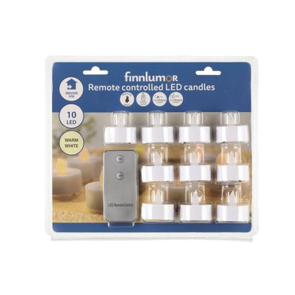 LED-tuikkukynttilä kaukosäätimellä 10 kpl ALE