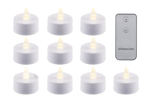 LED-tuikkukynttilä kaukosäätimellä 10 kpl ALE