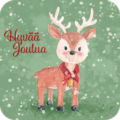 Peura Joulukortti 14x14cm