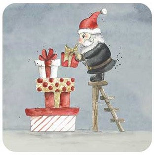 Tonttujen joulutouhut Joulukortti 14x14cm