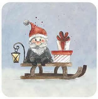 Tonttujen joulutouhut Joulukortti 14x14cm