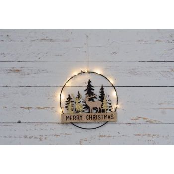 Peurametsä led-valolla 24cm
