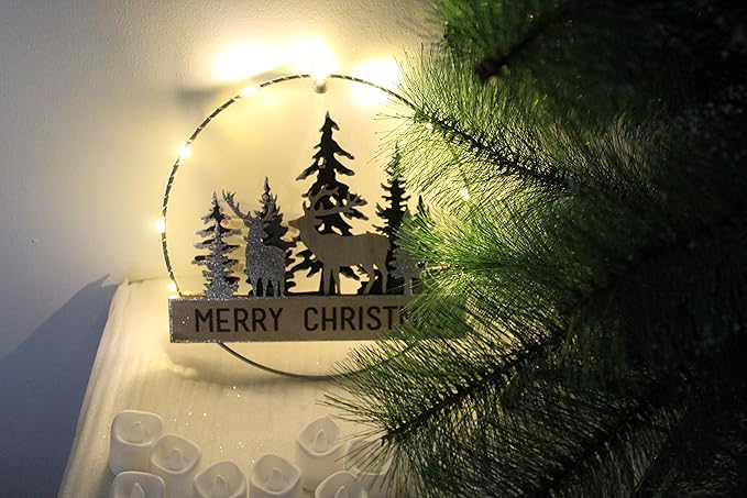 Peurametsä led-valolla 24cm