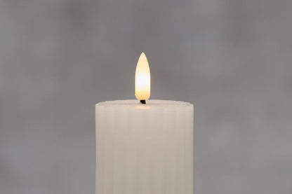 LED Pöytäkynttilä uritettu
