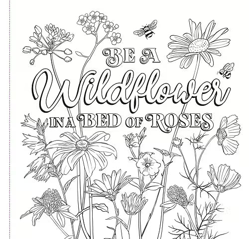 Värityskirja Wildflowers