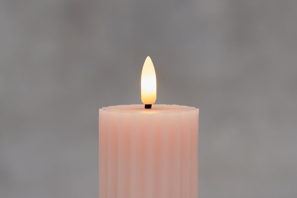LED Pöytäkynttilä uritettu