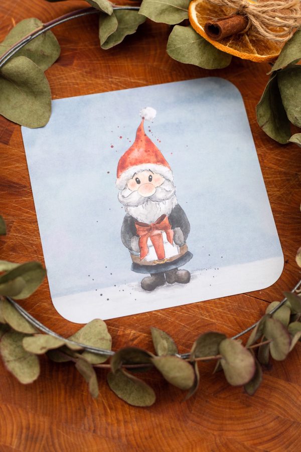 Tonttujen joulutouhut Joulukortti 14x14cm