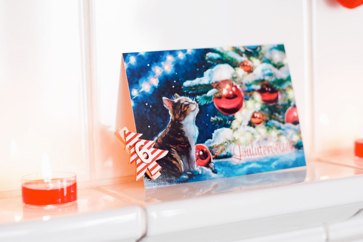 Kissa Joulukortti