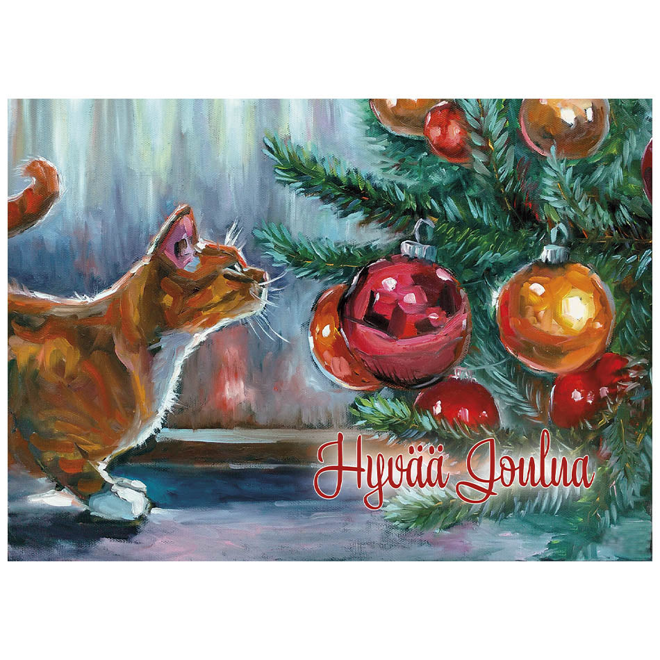 Kissa Joulukortti