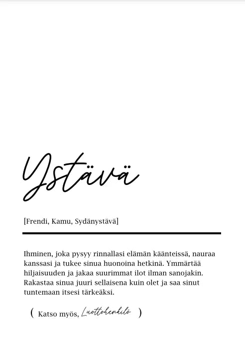 Ystävä kortti